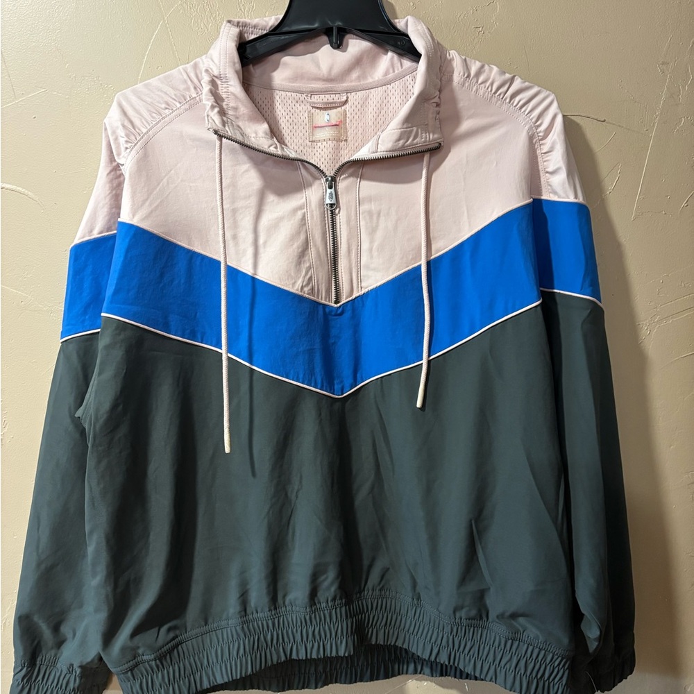 FP Movement by Free People Colorblock Jacket - Pink, Blue, Gray